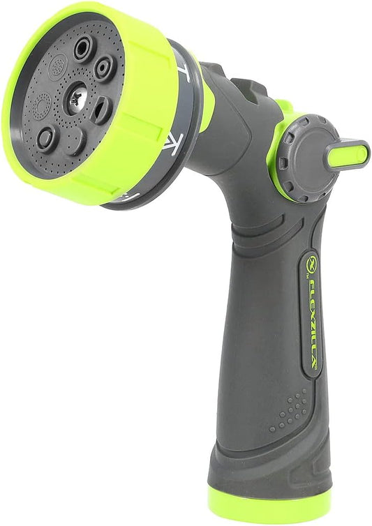 FlexzillaÂ® Heavy Duty 7-Pattern Adjustable Flow Garden Hose Nozzle (Boxed)