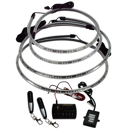 Pipedream Multi-Color LED Flexible Slimline Flat Underbody Kit with Remote