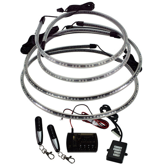 Pipedream Multi-Color LED Flexible Slimline Flat Underbody Kit with Remote