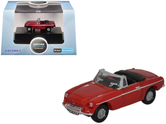 MG MGB Roadster RHD (Right Hand Drive) Tartan Red 1/148 (N) Scale T&y Diecast Model Car by Oxford T&y Diecast