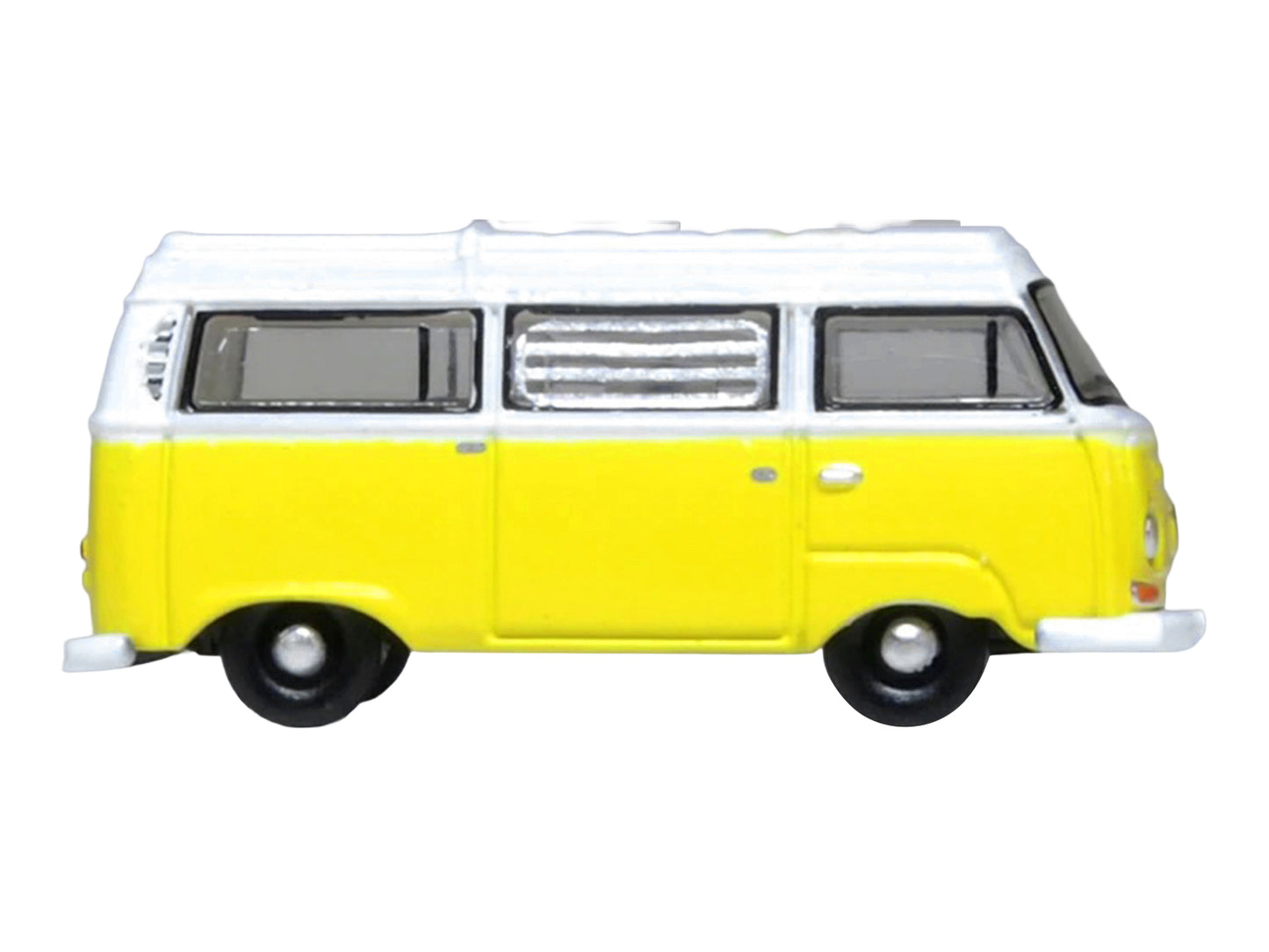 Volkswagen T2 Bay Window Camper Van Saturn Yellow and White 1/148 (N) Scale T&y Diecast Model Car by Oxford T&y Diecast