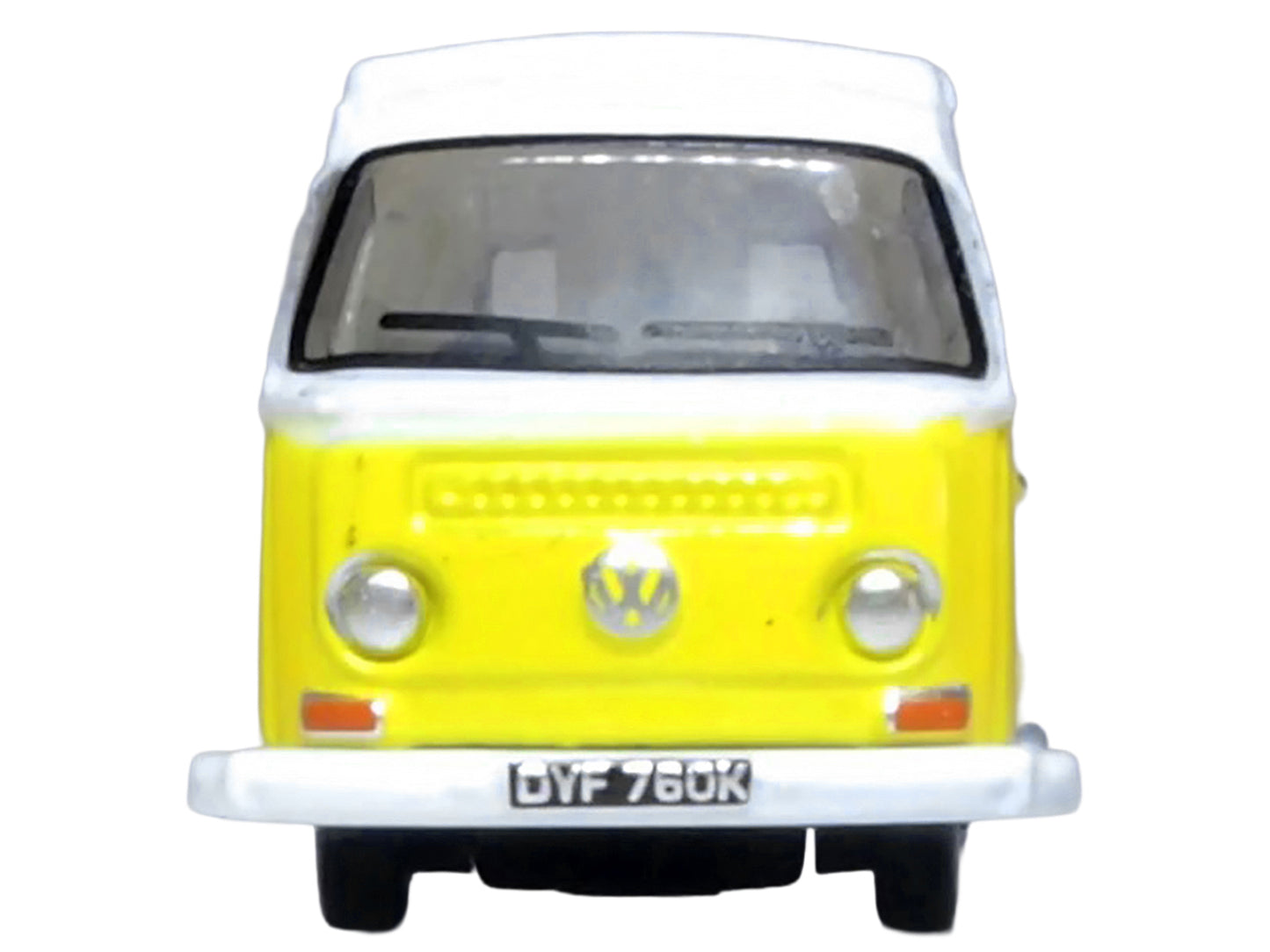 Volkswagen T2 Bay Window Camper Van Saturn Yellow and White 1/148 (N) Scale T&y Diecast Model Car by Oxford T&y Diecast