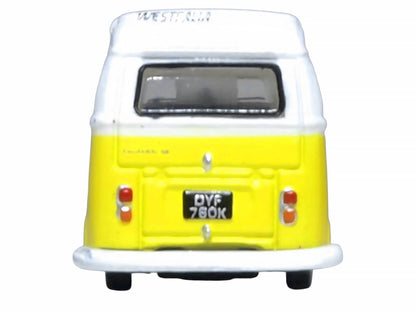 Volkswagen T2 Bay Window Camper Van Saturn Yellow and White 1/148 (N) Scale T&y Diecast Model Car by Oxford T&y Diecast