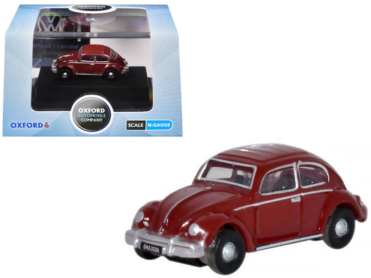 Volkswagen Beetle Ruby Red 1/148 (N) Scale T&y Diecast Model Car by Oxford T&y Diecast