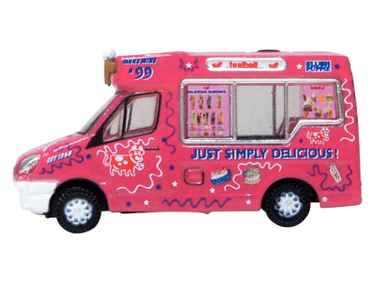 Whitby Mondial Ice Cream Van "Tonibell" Pink with Graphics 1/76 (OO) Scale T&y Diecast Model Car by Oxford T&y Diecast