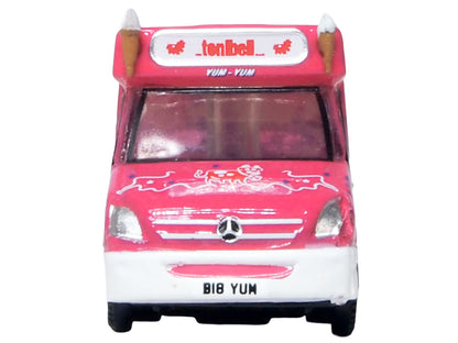 Whitby Mondial Ice Cream Van "Tonibell" Pink with Graphics 1/76 (OO) Scale T&y Diecast Model Car by Oxford T&y Diecast