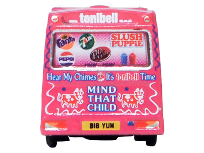 Whitby Mondial Ice Cream Van "Tonibell" Pink with Graphics 1/76 (OO) Scale T&y Diecast Model Car by Oxford T&y Diecast