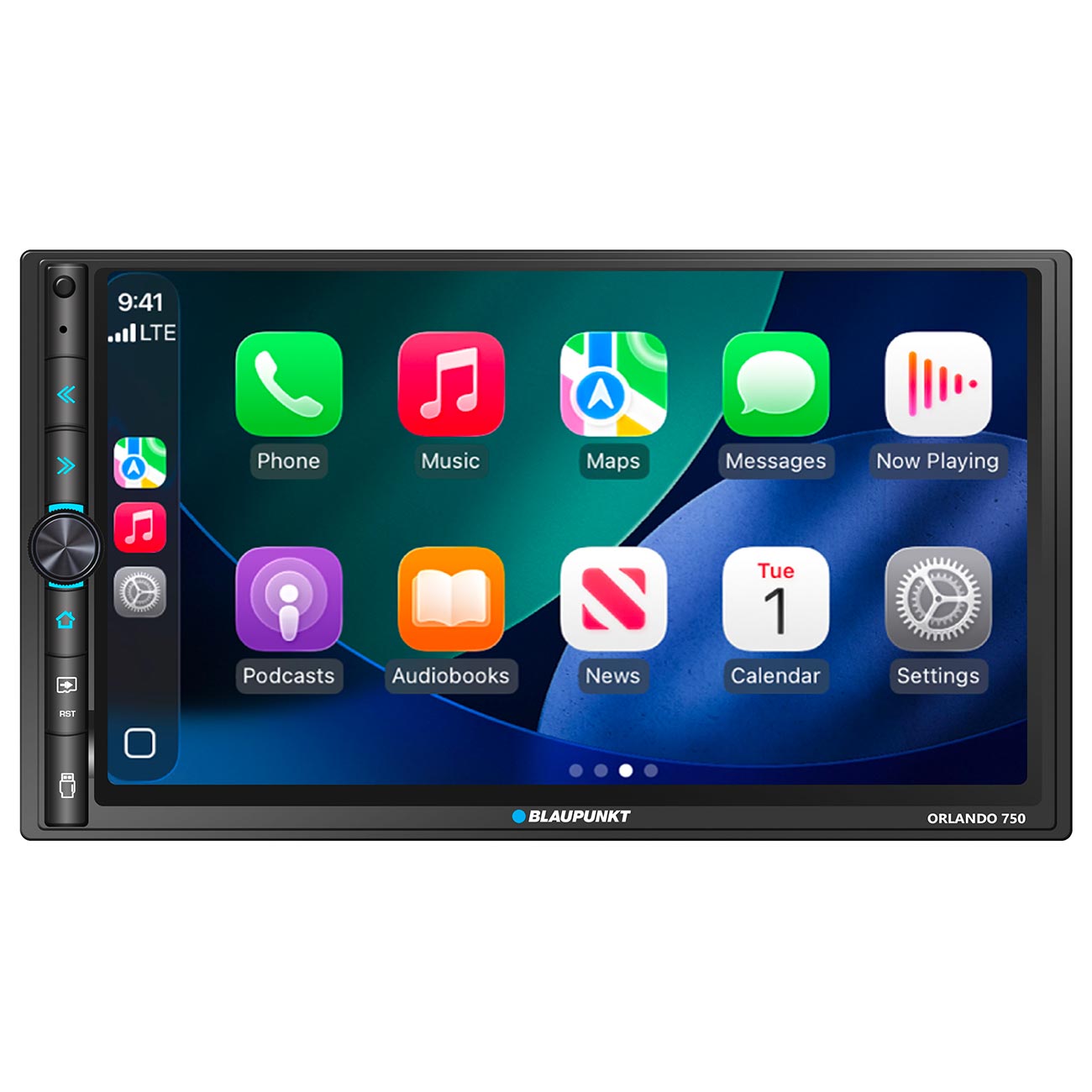 Blaupunkt 6.95″ Double DIN Mechless Receiver with Wireless Apple CarPlay / Android Auto & Bluetooth