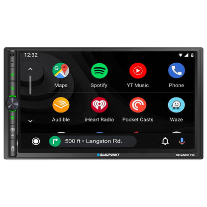 Blaupunkt 6.95″ Double DIN Mechless Receiver with Wireless Apple CarPlay / Android Auto & Bluetooth
