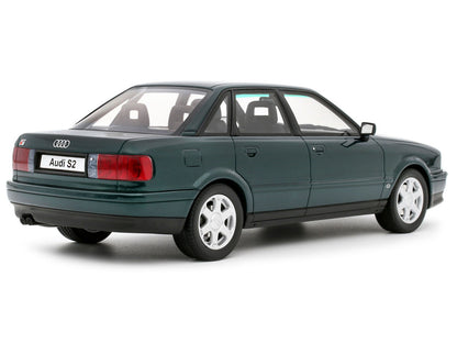 1993 Audi S2 Sedan Emerald Green Metallic Limited Edition to 2000 pieces Worldwide 1/18 Model Car by Otto Mobile