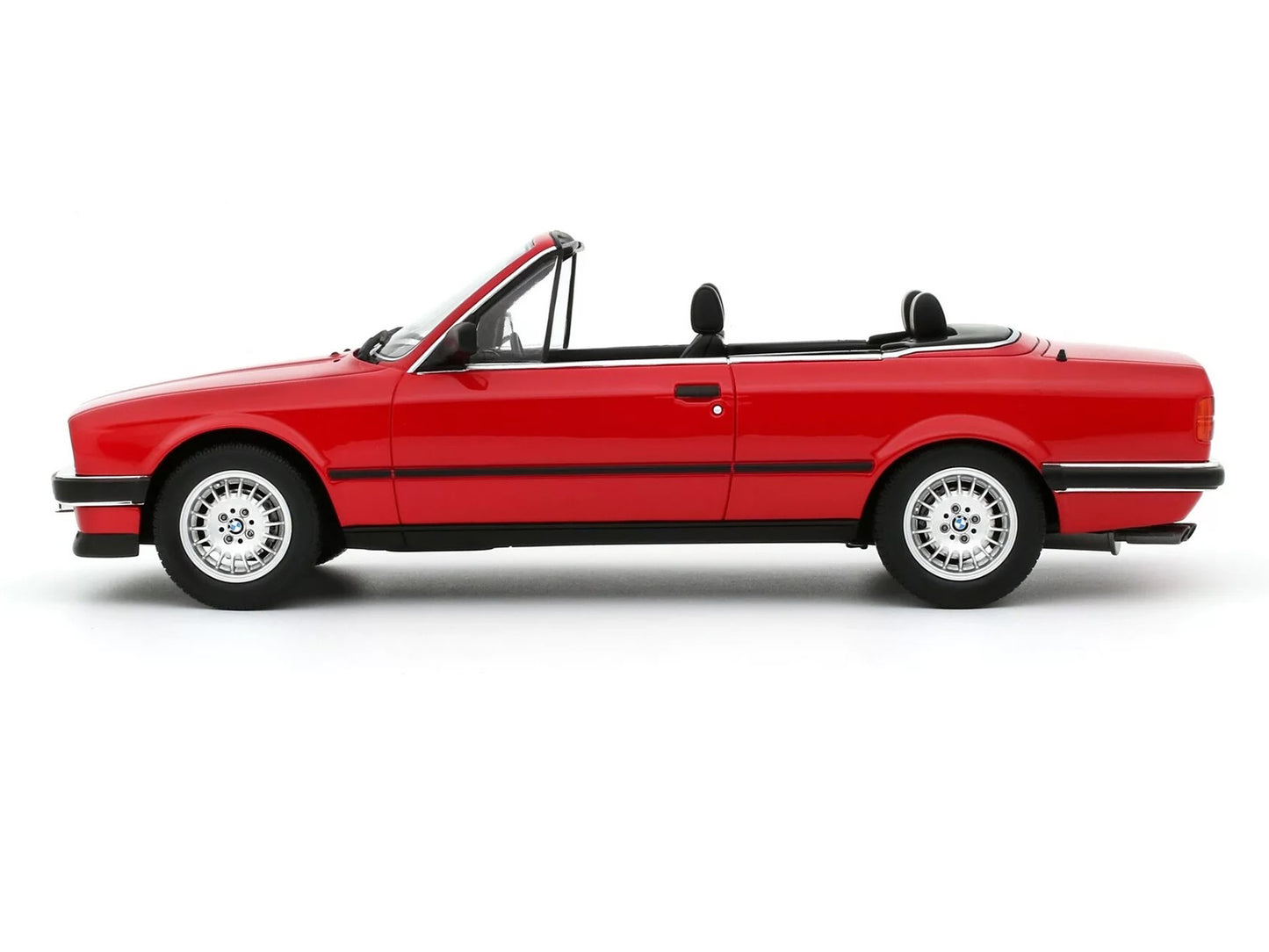 1986 BMW 325i Convertible Bright Red Limited Edition to 2000 pieces Worldwide 1/18 Model Car by Otto Mobile