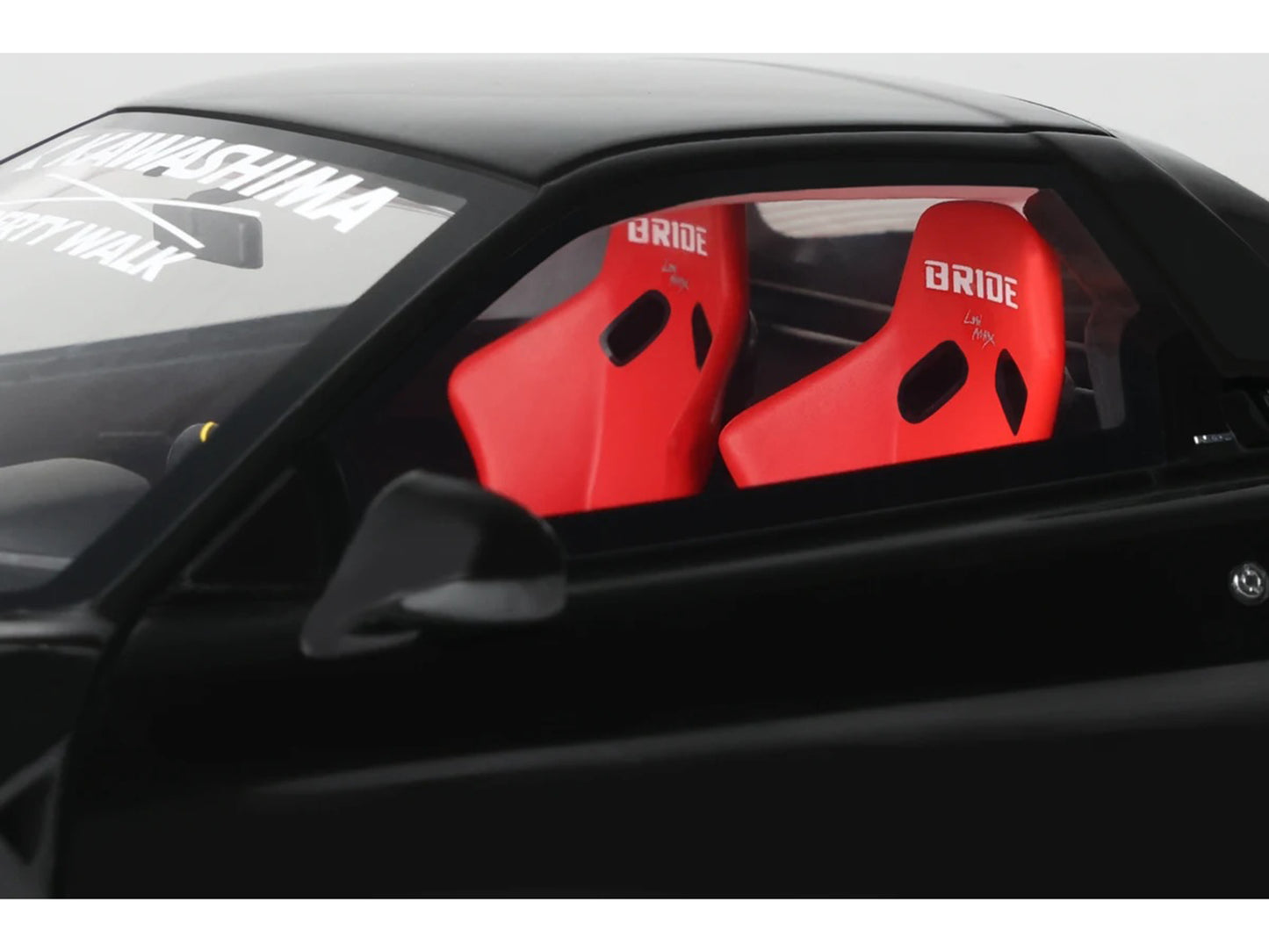 2020 Honda NSX (NA1) LB-Works Black with Red Interior Limited Edition to 2000 pieces Worldwide 1/18 Model Car by Otto Mobile T&y