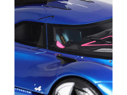 2024 Alpine Alpenglow HY6 Concept Car Specular Blue Metallic 1/18 Model Car by Otto Mobile T&y