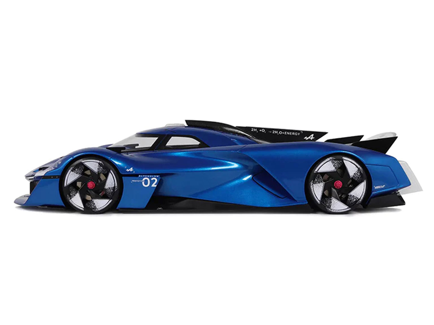 2024 Alpine Alpenglow HY6 Concept Car Specular Blue Metallic 1/18 Model Car by Otto Mobile T&y