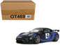 2021 Porsche Cayman 718 GT4 RS Clubsport #4 Black with Blue Graphics Limited Edition to 999 pieces Worldwide 1/18 Model Car by Otto Mobile T&y