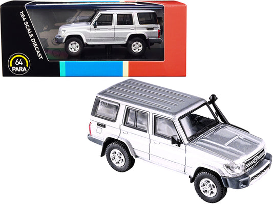 Toyota Land Cruiser 76 Silver Pearl 1/64 Diecast Model Car - Paragon