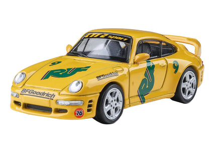 RUF CTR2 #9 Yellow Graphics 1/64 Diecast Model Car - Paragon