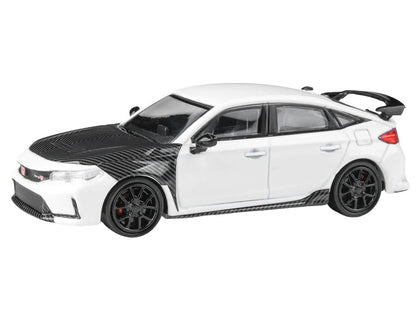 2025 Honda Civic Type R FL5 White Carbon 1/64 Diecast Model Car - Paragon