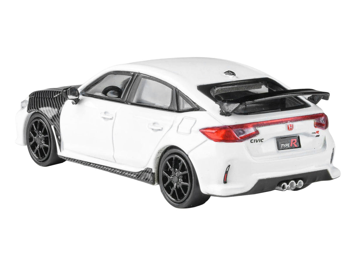 2025 Honda Civic Type R FL5 White Carbon 1/64 Diecast Model Car - Paragon
