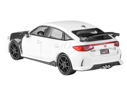 2025 Honda Civic Type R FL5 White Carbon 1/64 Diecast Model Car - Paragon