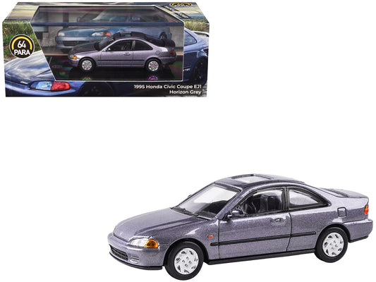 1995 Honda Civic Coupe EJ1 Horizon Gray Metallic with Sunroof 1/64 T&y Diecast Model Car by Paragon