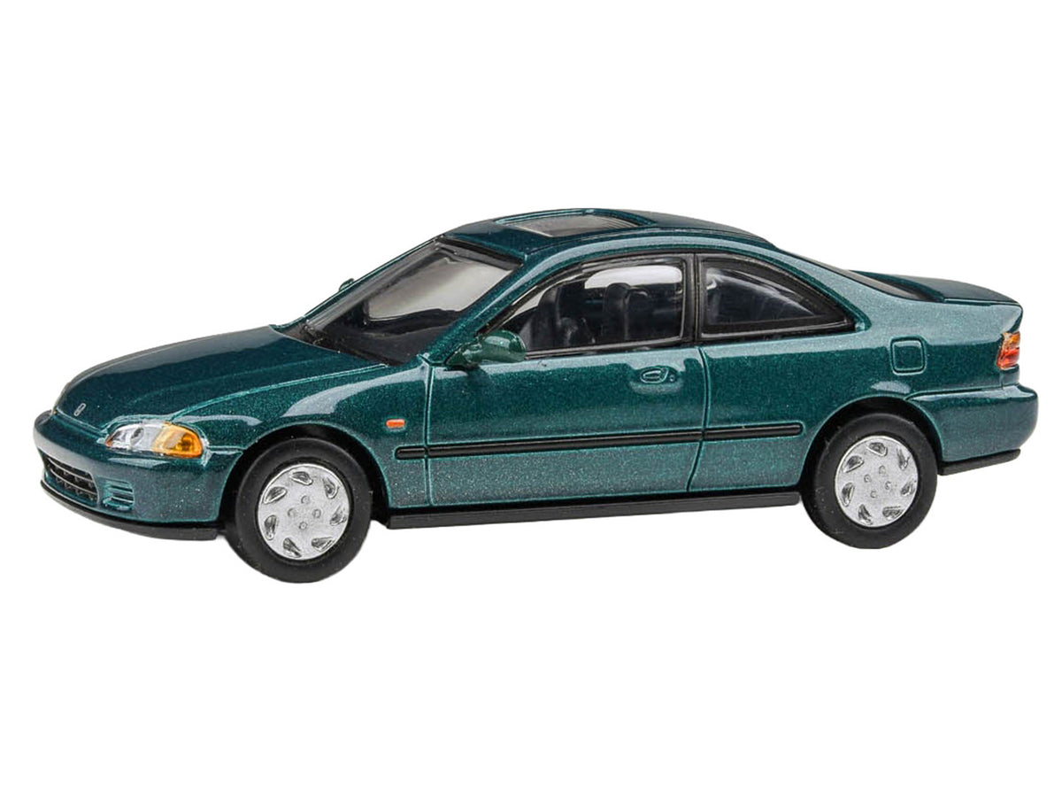 1995 Honda Civic Coupe EJ1 Paradise Blue Green 1/64 Diecast Model Car - Paragon