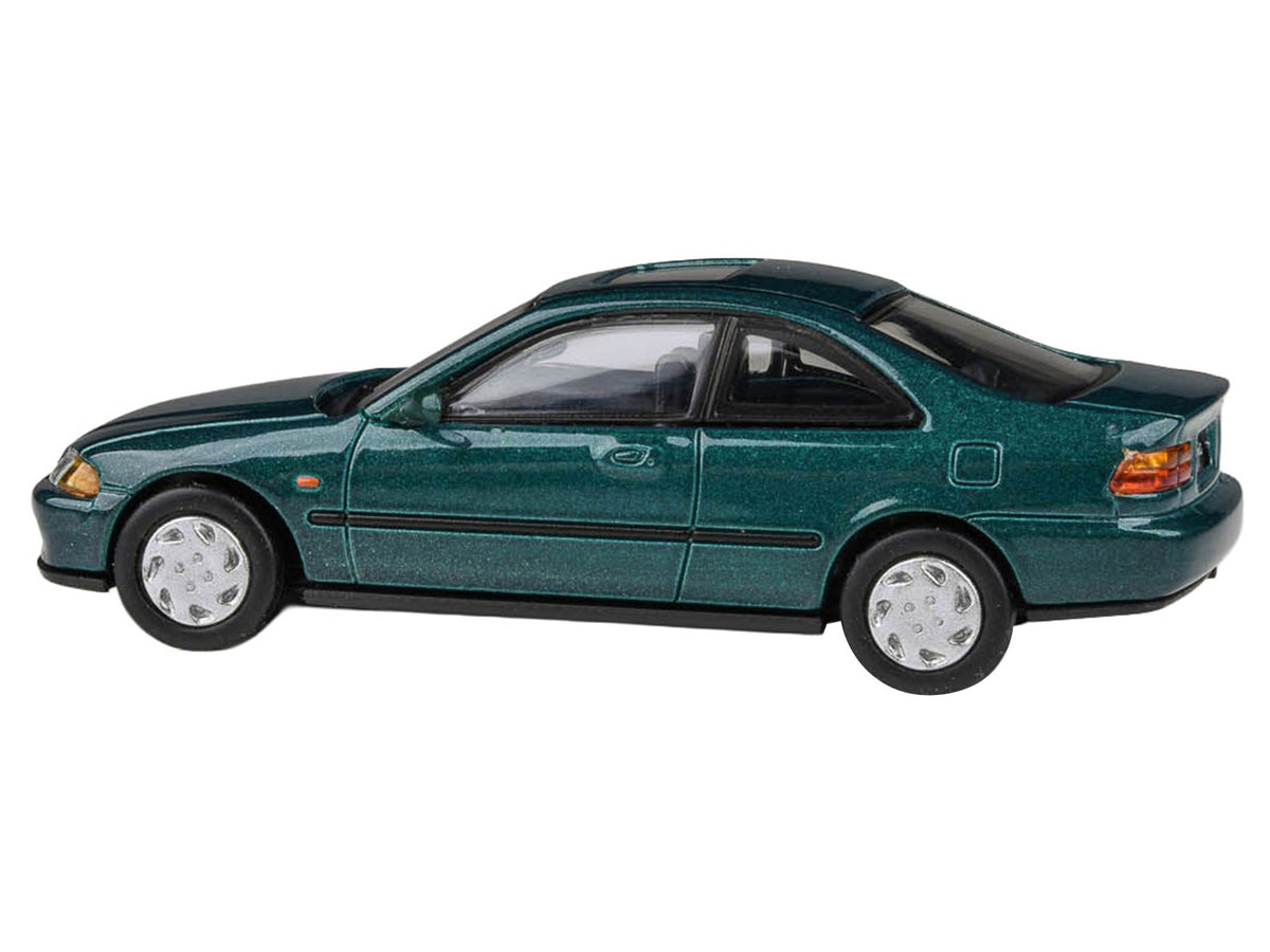 1995 Honda Civic Coupe EJ1 Paradise Blue Green 1/64 Diecast Model Car - Paragon
