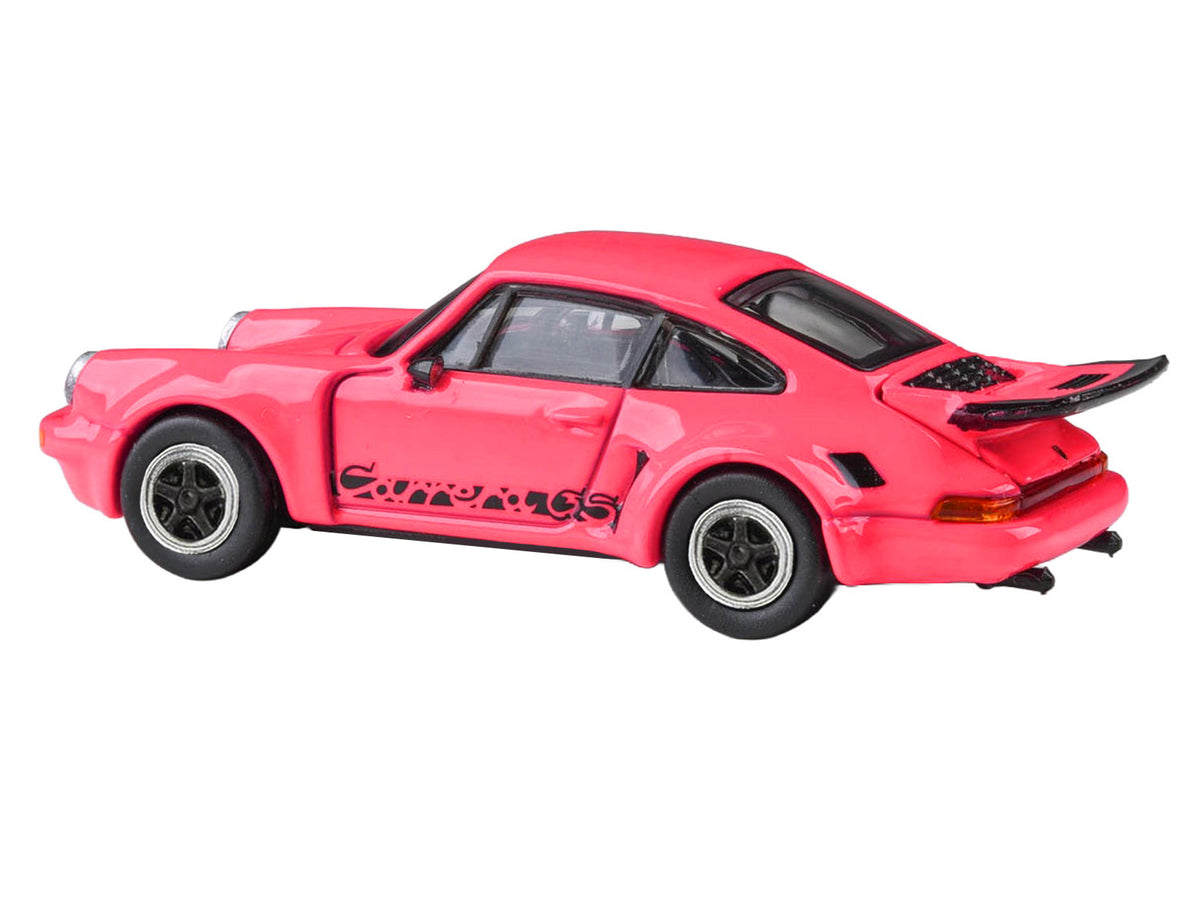 1974 Porsche 911 Carrera RSR 3.0 Fuchsia Black 1/64 Diecast Model Car - Paragon