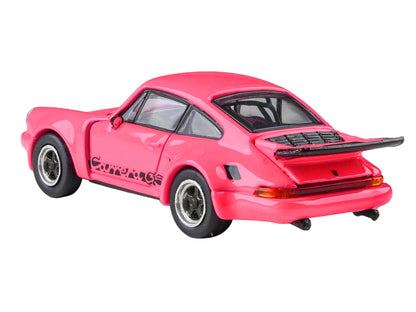 1974 Porsche 911 Carrera RSR 3.0 Fuchsia Black 1/64 Diecast Model Car - Paragon