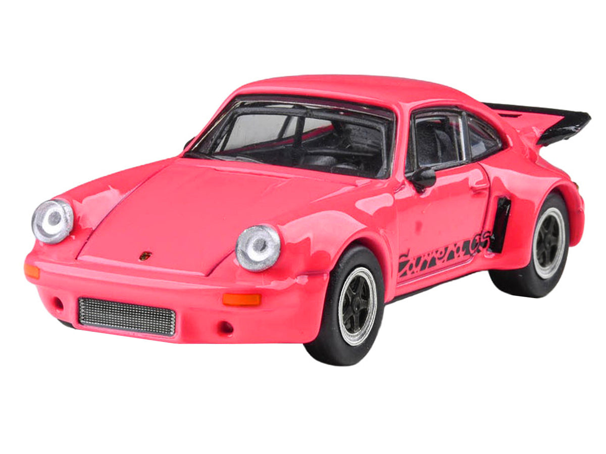 1974 Porsche 911 Carrera RSR 3.0 Fuchsia Black 1/64 Diecast Model Car - Paragon