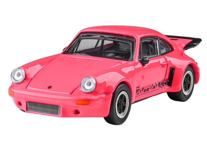 1974 Porsche 911 Carrera RSR 3.0 Fuchsia Black 1/64 Diecast Model Car - Paragon