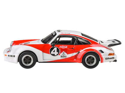 1976 Porsche 911 Carrera RSR 3.0 Ecuador #4 1/64 Diecast Model Car - Paragon