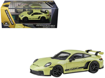2025 Porsche 911 GT3 (992.2) Cartagena Yellow 1/64 Diecast Model Car - Paragon