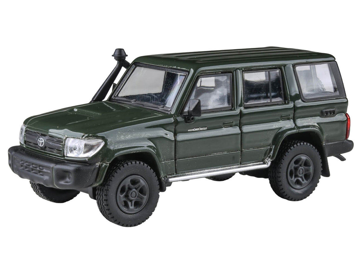 2014 Toyota Land Cruiser LC 76 Military Green 1/64 Diecast Model Car - Paragon