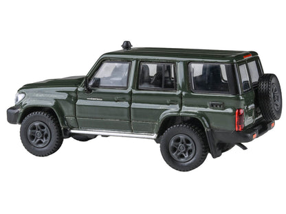 2014 Toyota Land Cruiser LC 76 Military Green 1/64 Diecast Model Car - Paragon
