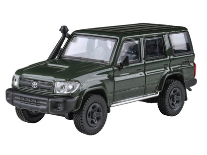 2014 Toyota Land Cruiser LC 76 Military Green 1/64 Diecast Model Car - Paragon