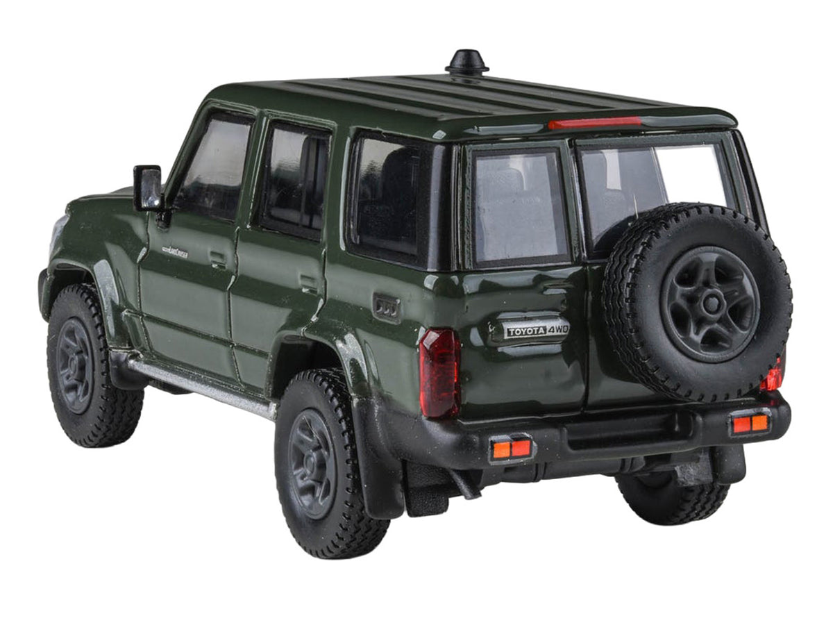 2014 Toyota Land Cruiser LC 76 Military Green 1/64 Diecast Model Car - Paragon