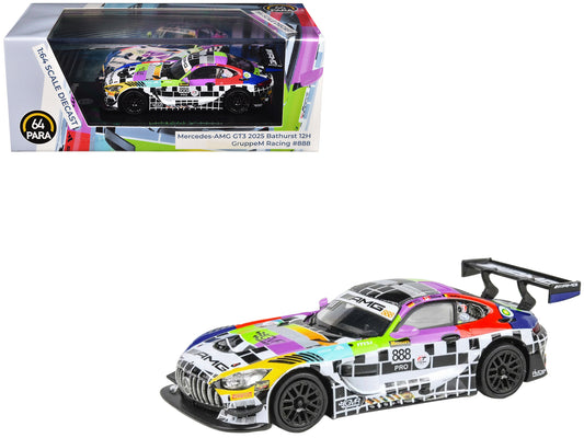 Mercedes-AMG GT3 #888 Maro Engel - Mikael Grenier - Maxime Martin "GruppeM Racing" "Bathurst 12 Hour" (2025) 1/64 T&y Diecast Model Car by Paragon Models