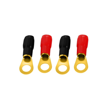Audiopipe Ring Terminals 4 Gauge Gold Plated (2 pair)