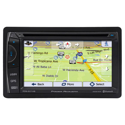 Power Acoustik 6.2" D.Din AM/FM/CD/DVD/USB/BT Navigation