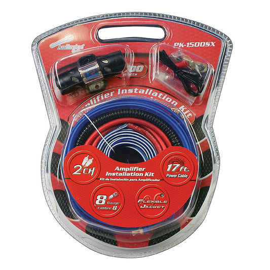 Audiopipe 8 Gauge Amplifier Wiring Kit - 1500 Watts