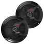Pyle Marine 6.5” Dual Cone Speakers (Black)