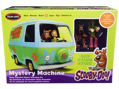 Skill 1 Snap Model Kit The Mystery Machine with Two Figurines (Scooby-Doo and Shaggy) 1/25 Scale Model by Polar Lights T&y
