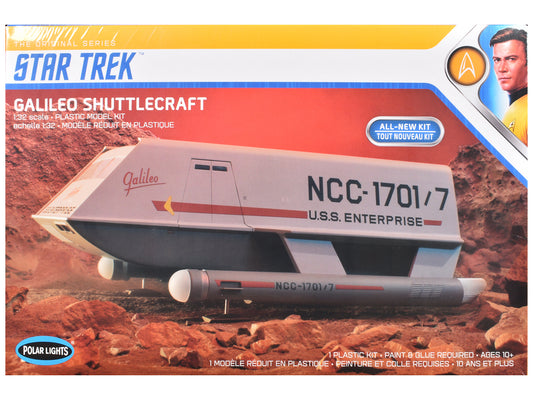 Skill 2 Model Kit Galileo Shuttlecraft "Star Trek: The Original Series" (1966-1968) TV Series 1/32 Scale Model by Polar Lights T&y