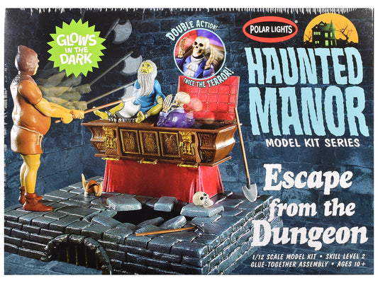 Skill 2 Model Kit Haunted Manor "Escape from the Dungeon" Diorama Set 1/12 Scale Model by Polar Lights T&y