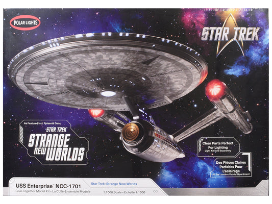 Skill 2 Model Kit USS Enterprise NCC-1701 Spacecraft 1/1000 Scale Model
