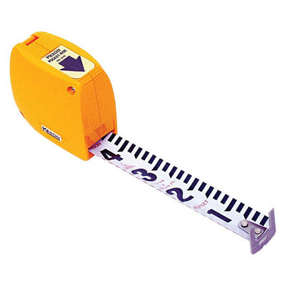 Keson Builder's Engineers Pocket Rod Tape Measure Length: 6.5 Foot (Units: Foot & 10ths)