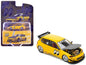 Pandem Civic EG6 RHD (Right Hand Drive) "Mooneyes" Yellow with Carbon Hood "Enigma Exclusive Edition" 1/64 T&y Diecast Model Car by Pop Race