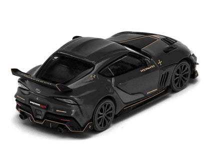T&yota Supra DarwinPro Black with Gold Accents "Enigma Exclusive Edition" 1/64 T&y Diecast Model Car by Pop Race