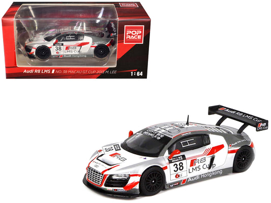 Audi R8 LMS #38 Marchy Lee "Macau GT Cup" (2013) 1/64 T&y Diecast Model Car by Pop Race